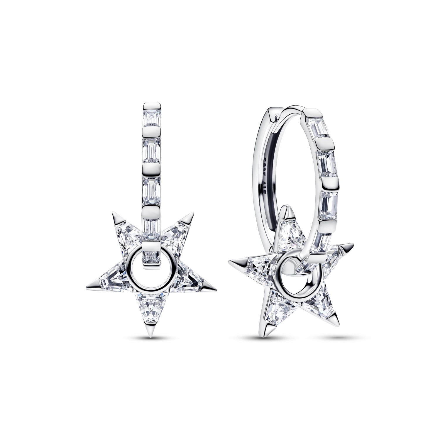 Orecchini Pandora Cerchi Openwork Stella Luminosa – 295083C01 - PANDORA