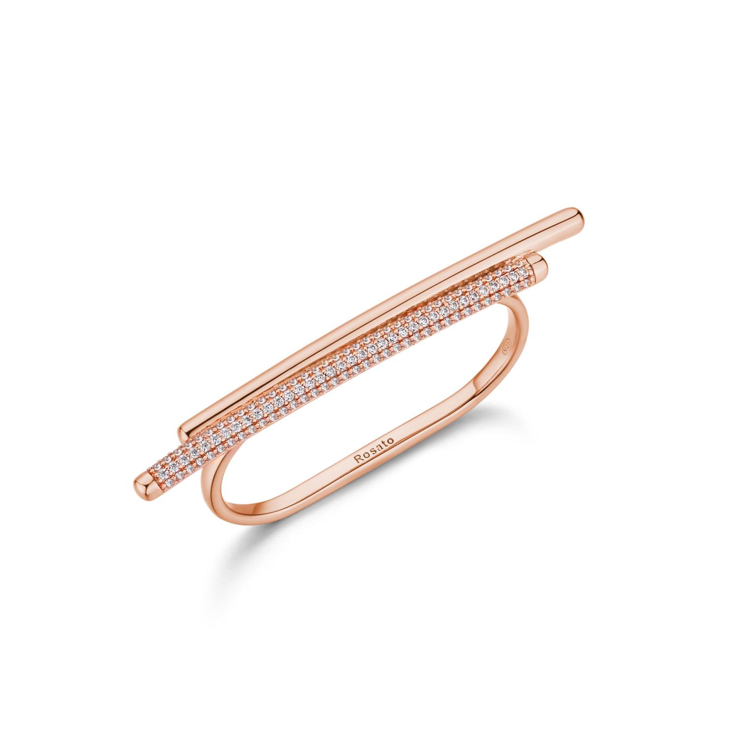 Anello Doppio Rosato - Bianca Ref. RZBI36 - ROSATO