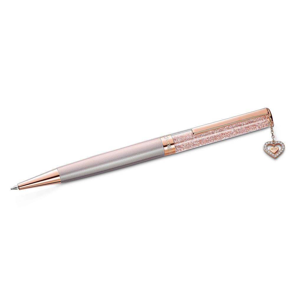 Penna Swarovski - a sfera crystalline, rosa, placcato color oro rosa Ref. 5527536 - SWAROVSKI