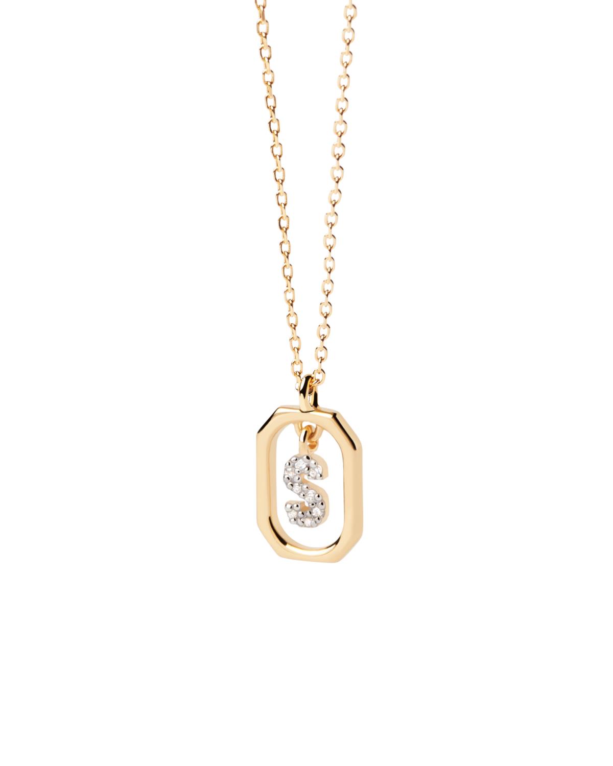 Collana PDPaola Mini Letter Gold S Ref. CO01-530-U - PDP