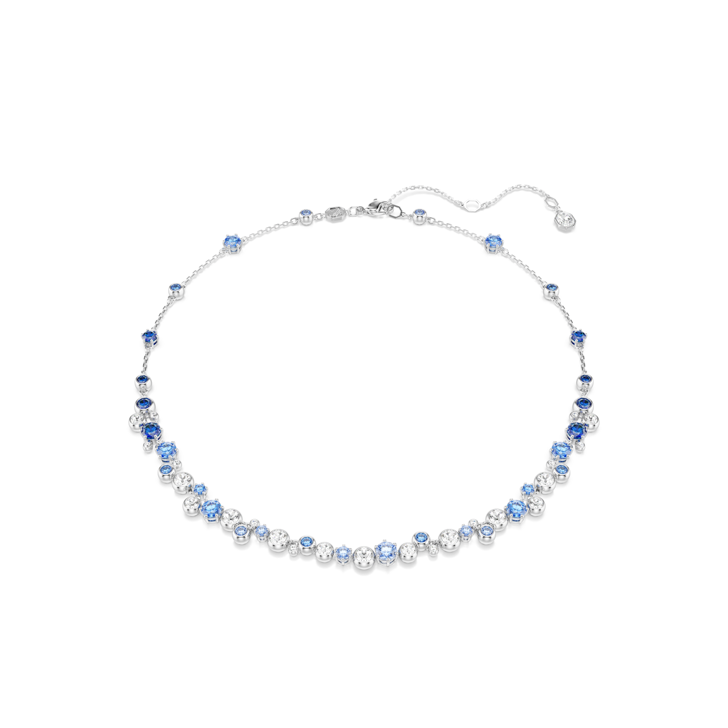 Swarovski - Collana Constella, Taglio misto, Blu, Placcato rodio Ref. 5732255 - SWAROVSKI