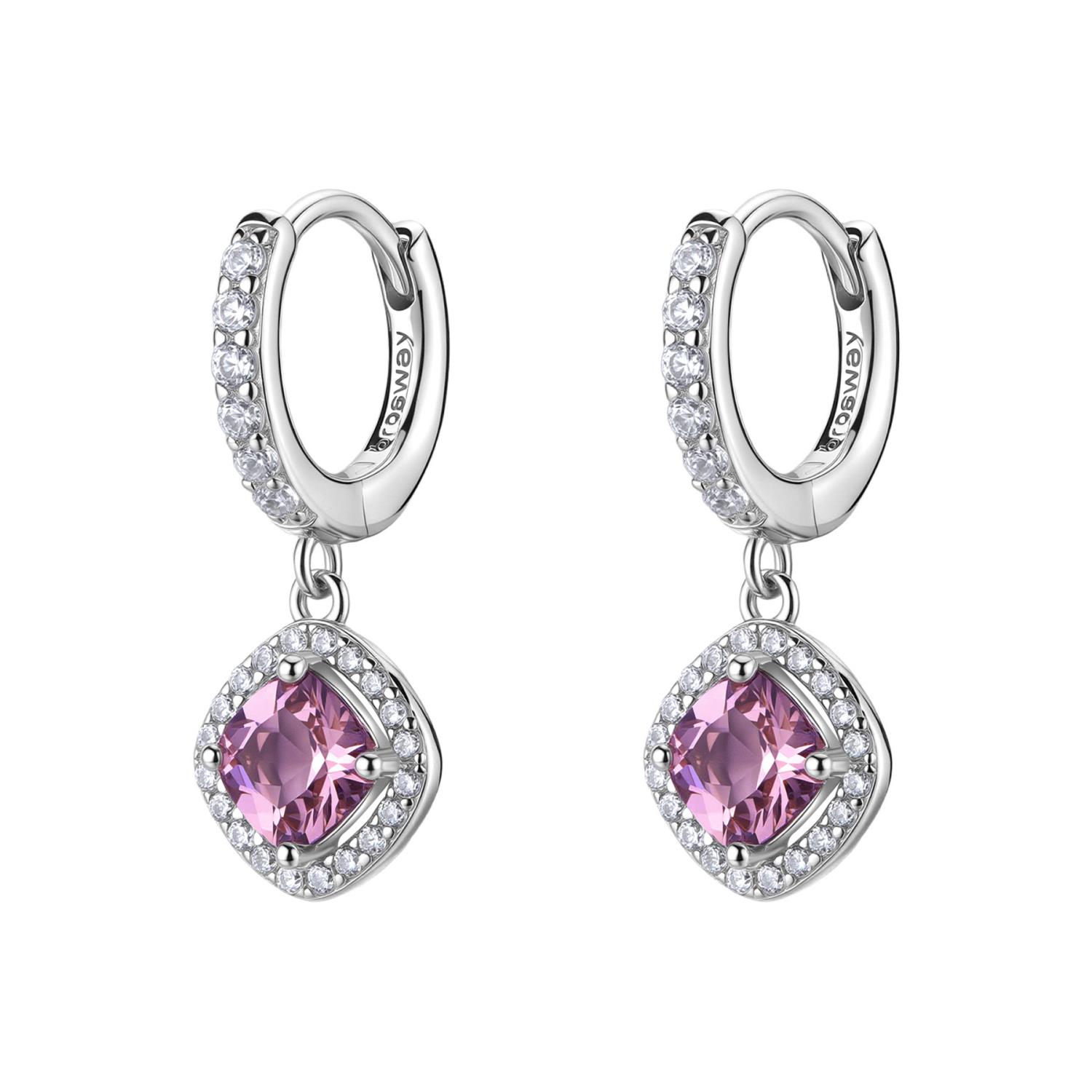 Brosway  - Orecchini FANCY in argento 925/1000 rodiato, e cubic zirconia vintage rose Ref. FTP15 - BROSWAY