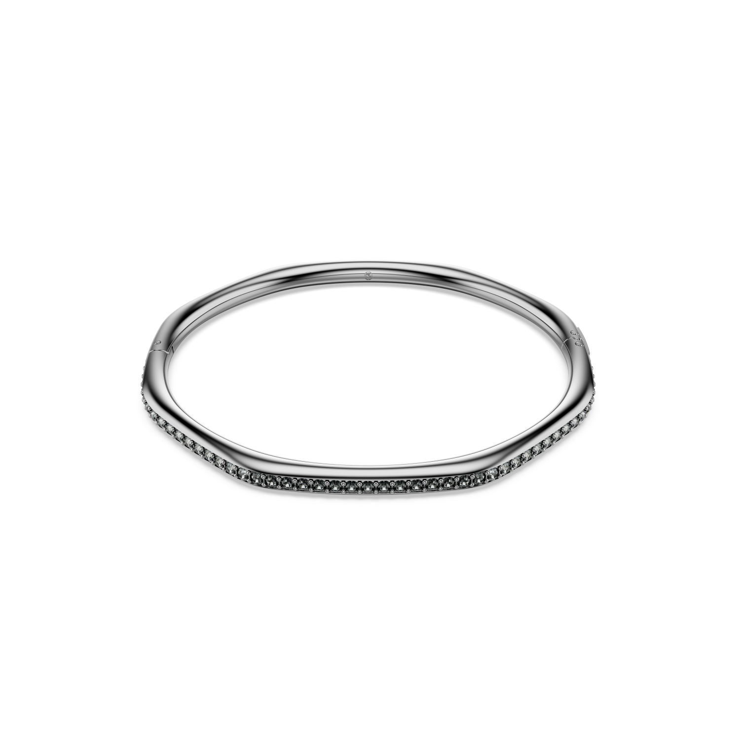 Swarovski - Bracciale rigido Dextera, Forma ottagonale, Taglio Round, Bianco, Placcato rutenio Ref. 5732151 - SWAROVSKI