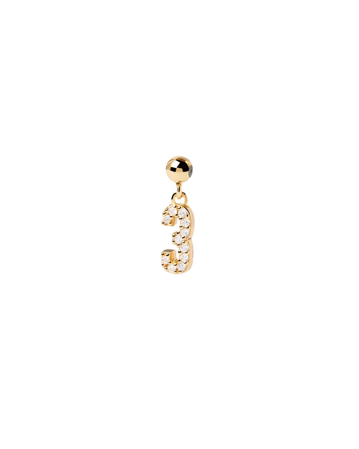 Charm PDPaola Numero 3 Ref. CH01-007-U - PDP