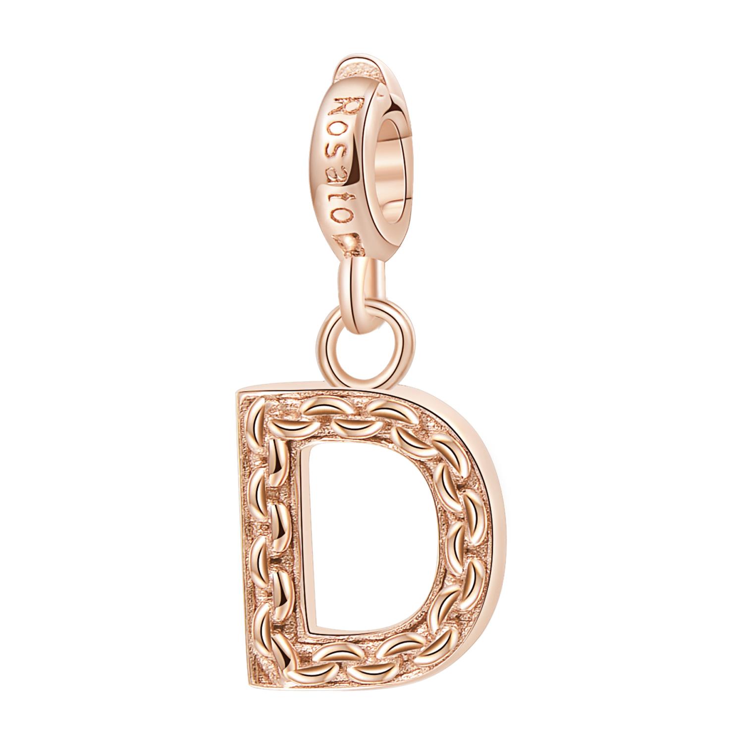 Rosato - Charm STORIE  argento 925/1000 galvanica rosa D Ref. RZ082 - ROSATO