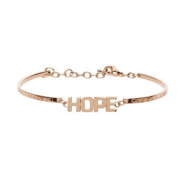 BRACCIALE BROSWAY - Bracciale CHAKRA in acciaio con scritta Hope Ref. BHK241 - BROSWAY
