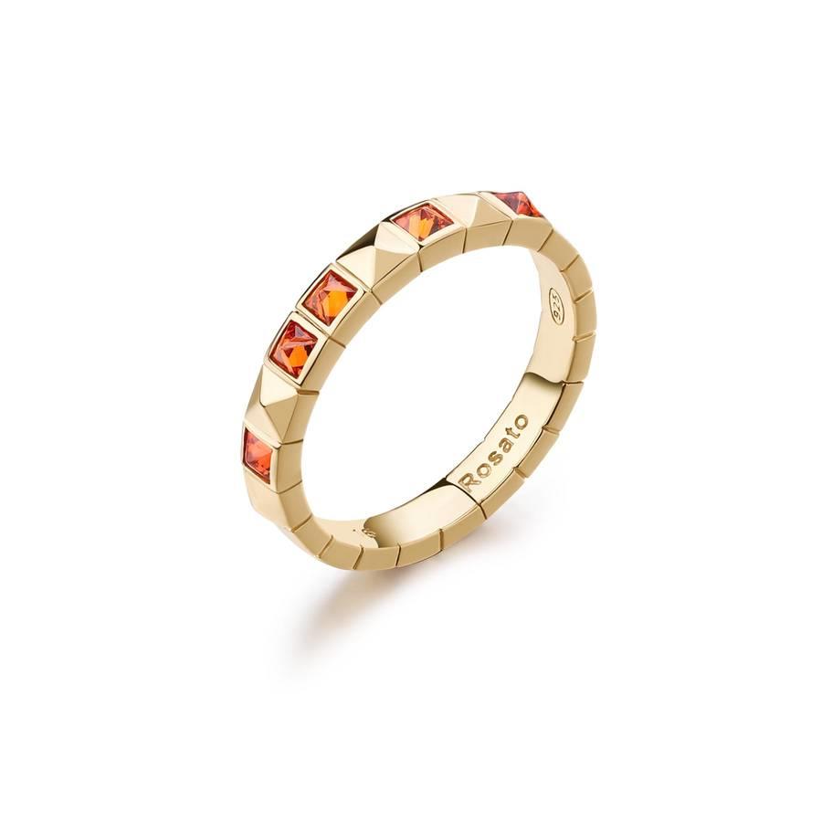 Anello Rosato - Cubica Mis. 14 Ref. RZCU94B - ROSATO