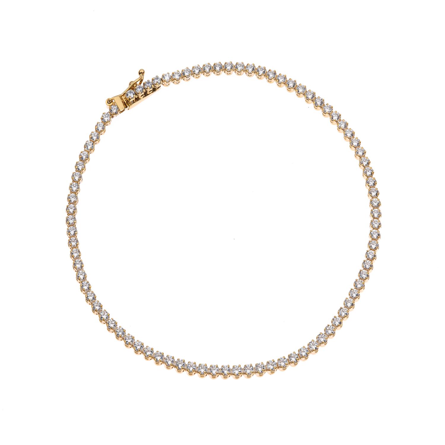 Bracciale Tennis in Oro Giallo e Zirconi Ref. 752979 - FACCO