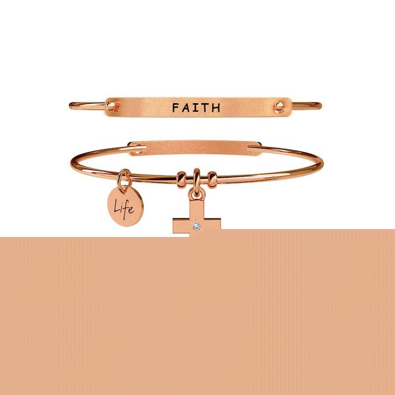 Gioielli Kidult - Bracciale in acciaio 316L e Pvd Ros&egrave; Ref. 731038 - KIDULT