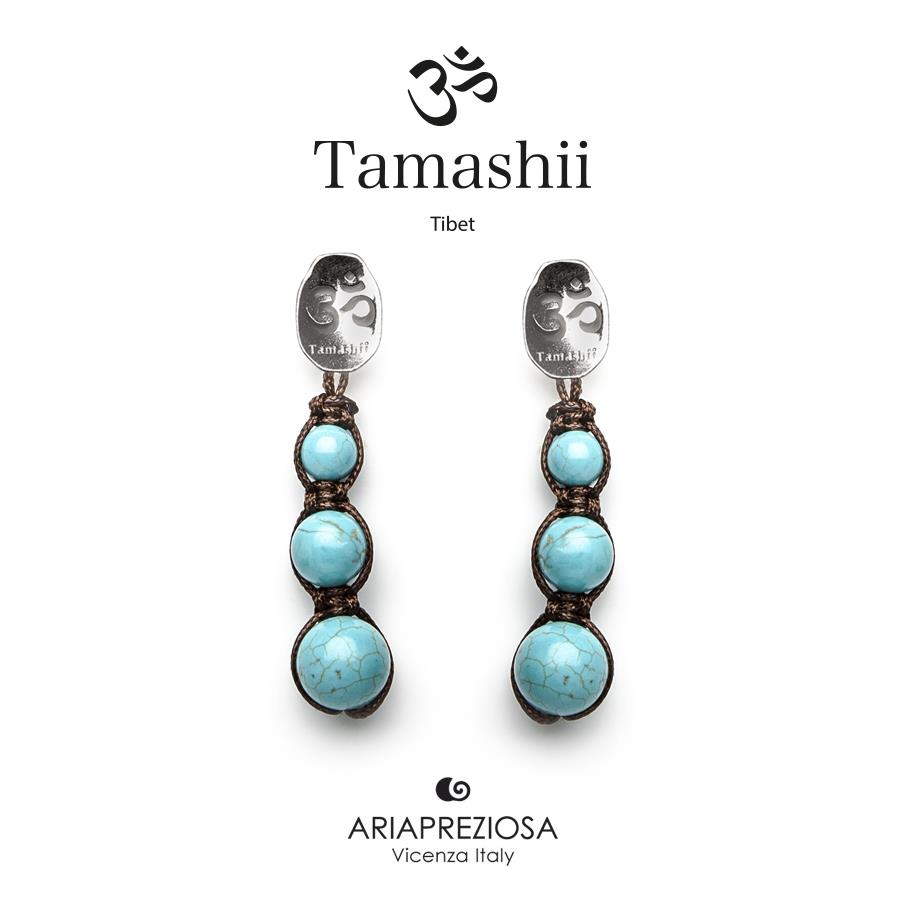 Orecchini Tamashii - Argento con Turchese Ref. EHST3-07 - TAMASHII