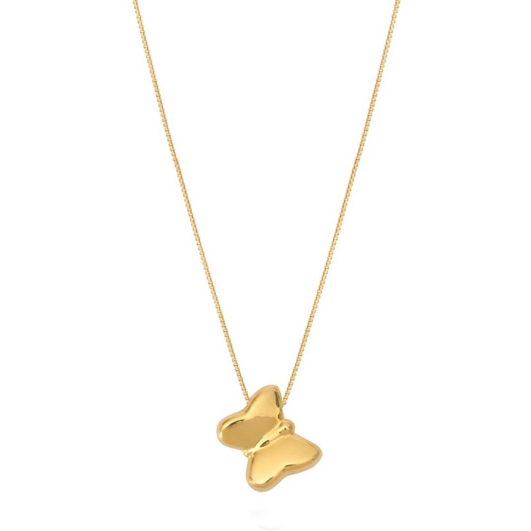 Collana in Oro Giallo Simbolo Farfalla Ref. 770896 - FACCO