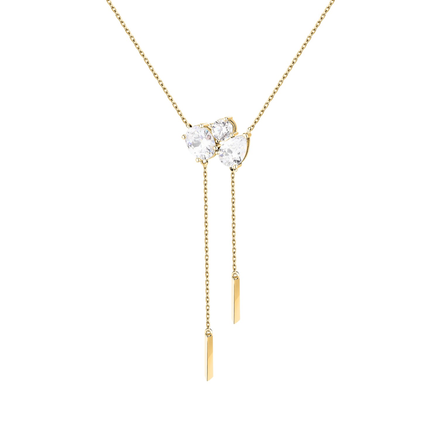 Collana Morellato Riflessi in argento 925, con placcatura oro giallo 18K, con zirconi - SABC01 - MORELLATO