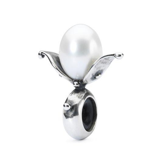 Trollbeads Ritirato - Original Trollbeads Stop Perla in Fiore Ref. TAGBE-00213 - TROLLBEADS