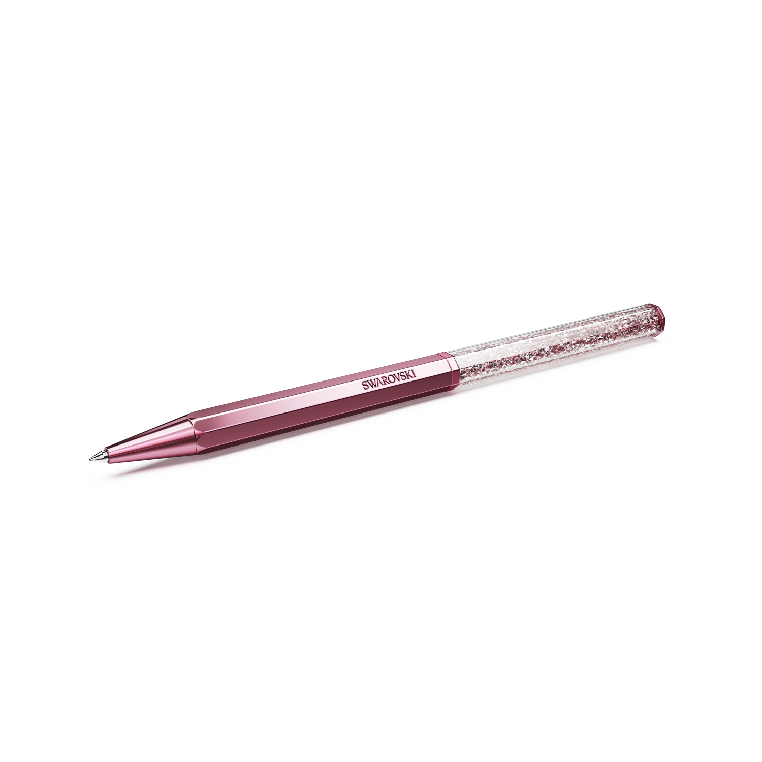 Swarovski - Penna a sfera Crystalline, Forma ottagonale, Rosa, Laccato rosa Ref. 5669937 - SWAROVSKI