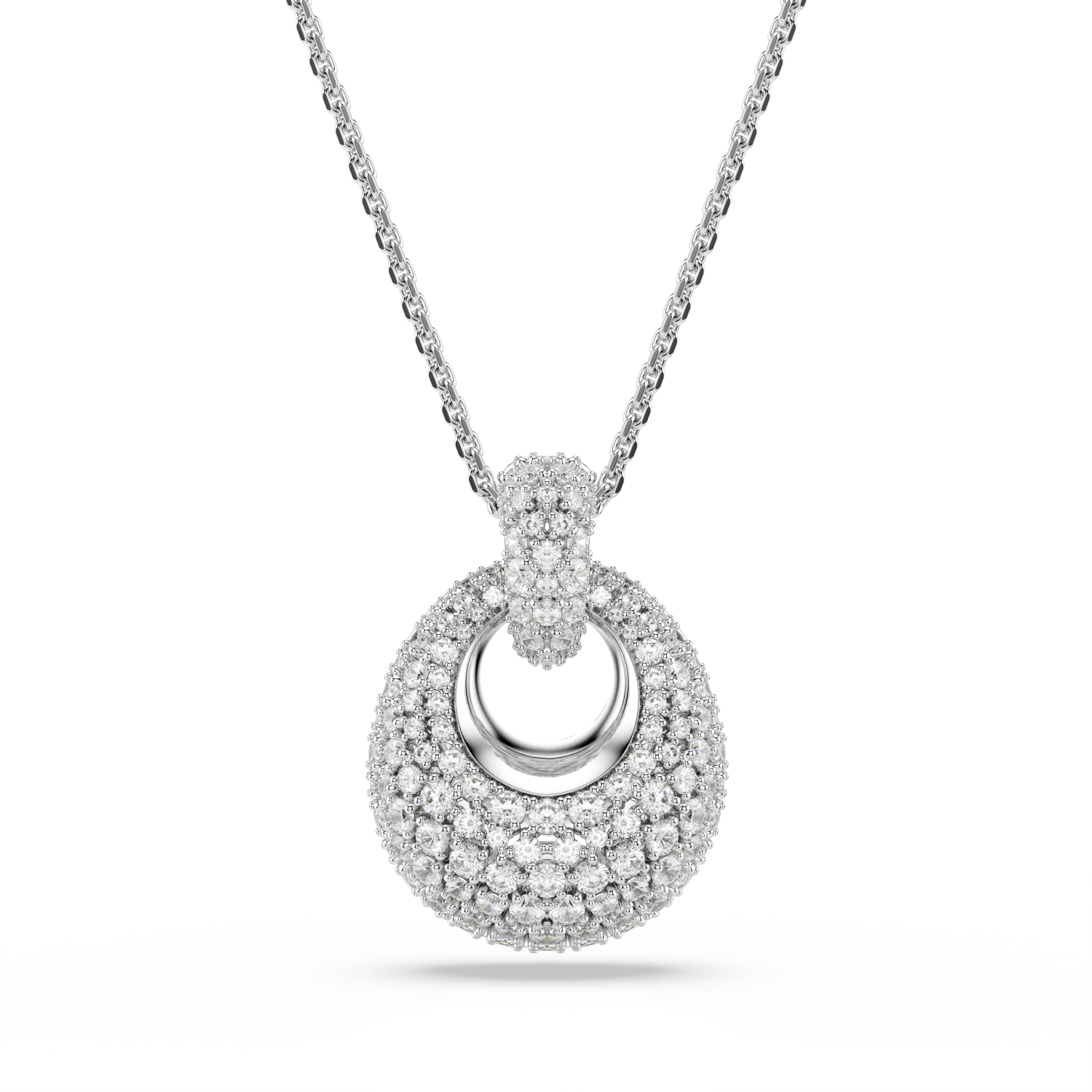 Swarovski - Pendente Sublima, Bianco, Placcato rodio Ref. 5735223 - SWAROVSKI