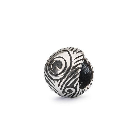 Trollbeads Ritirato - Original Trollbeads Piuma di Pavone Ref. TAGBE-10191 - TROLLBEADS