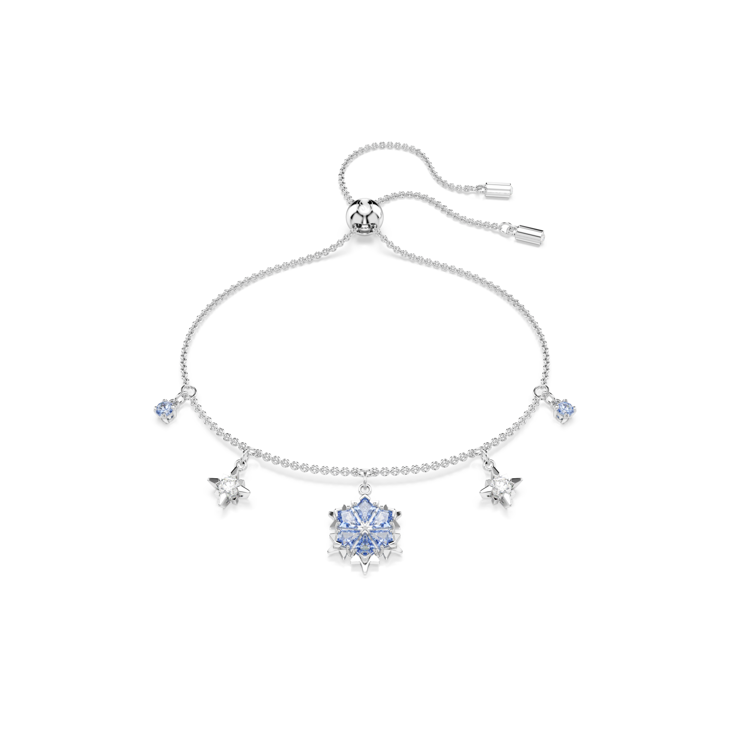 Swarovski - Braccialetto Magic, Fiocco Di Neve, Blu, Placcato rodio Ref. 5734244 - SWAROVSKI