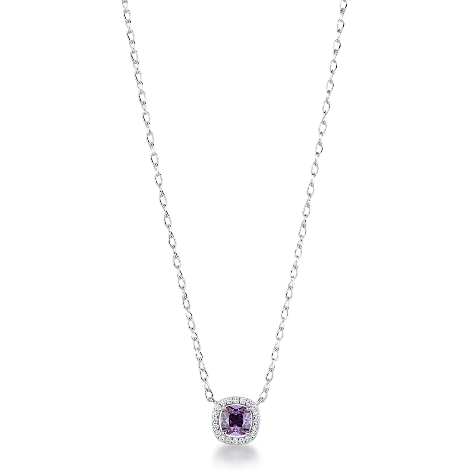 Brosway - Collana FANCY in argento 925/1000 rodiato, e cubic zirconia amethyst Ref. FMP121 - BROSWAY