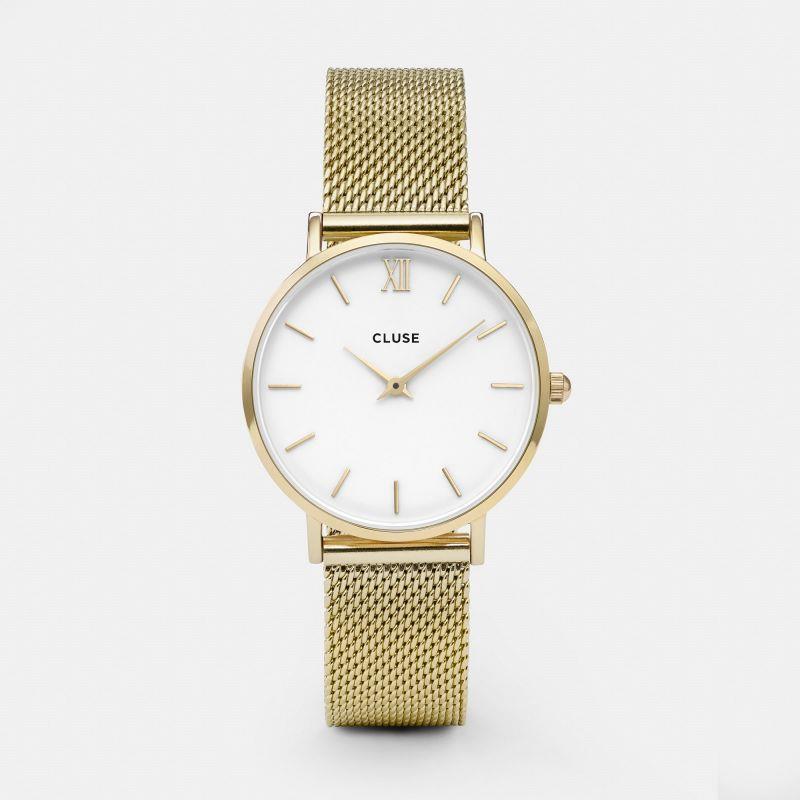 OROLOGIO CLUSE -  Minuit Mesh Gold/White  Ref.  CLUCL30010 - CLUSE