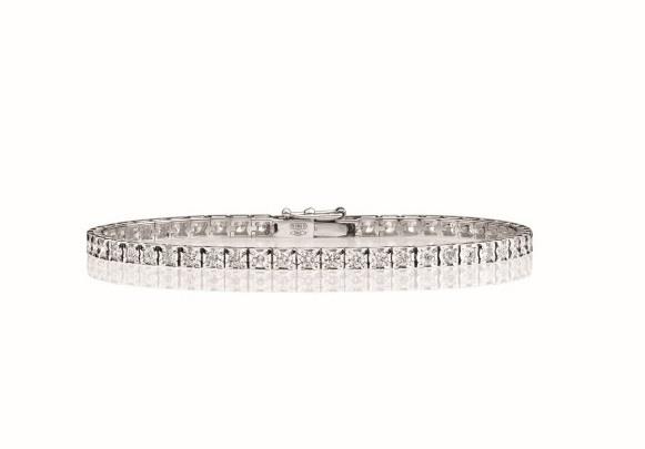 BRACCIALE RECARLO TENNIS FACET - Modello T39SE882/D030-17 - RECARLO