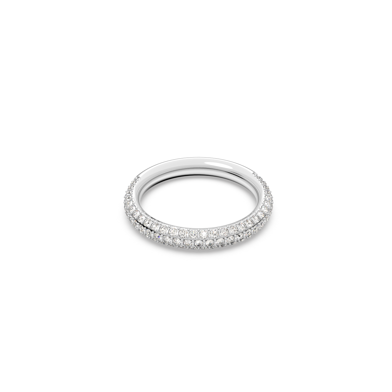 Swarovski - Anello Stone, Bianco, Placcato rodio Ref. 5402437 - SWAROVSKI