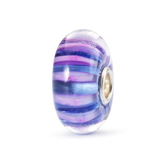 Trollbeads Ritirato - Original Trollbeads Strisce Indaco Ref. TGLBE-10327 - TROLLBEADS