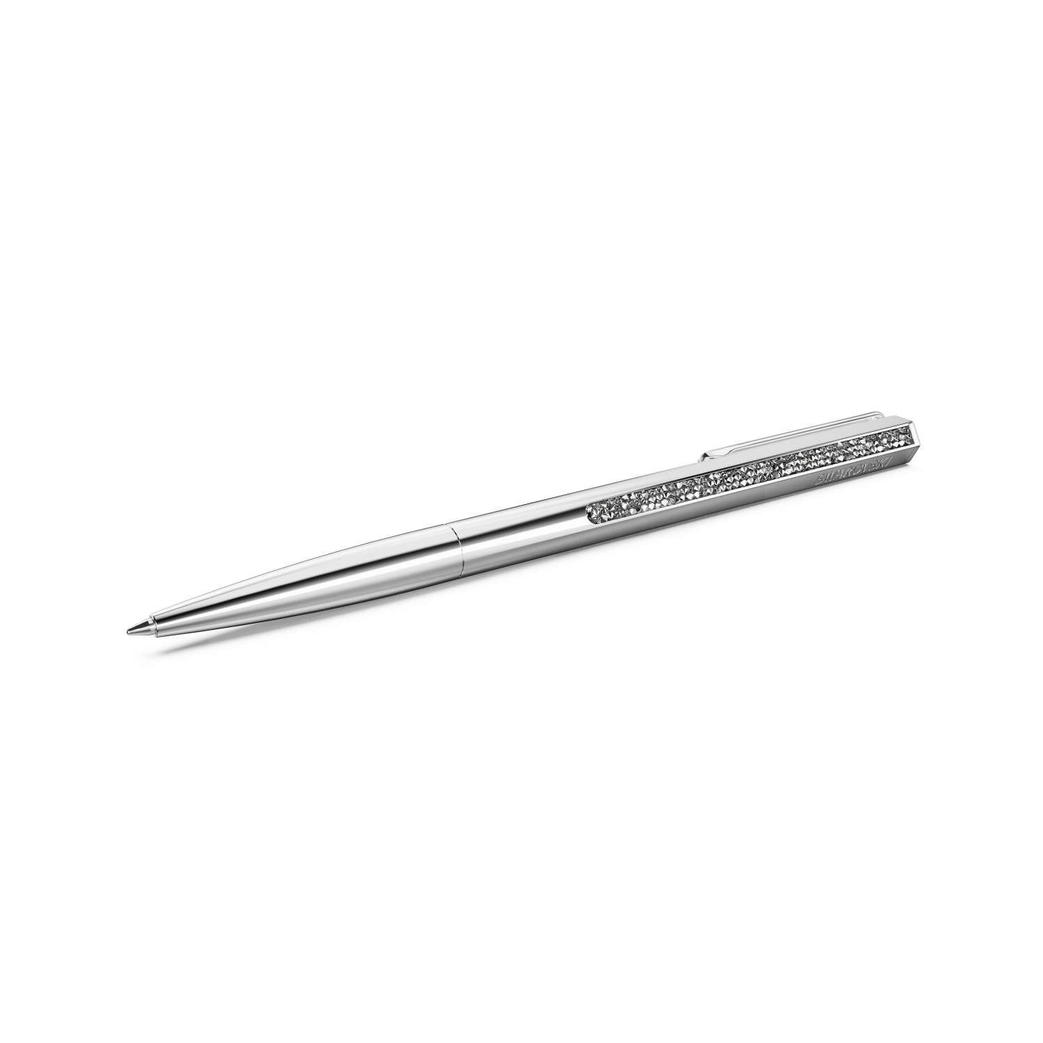 Swarovski - Penna a sfera Crystal Shimmer, Tono argentato, Cromato Ref. 5668056 - SWAROVSKI