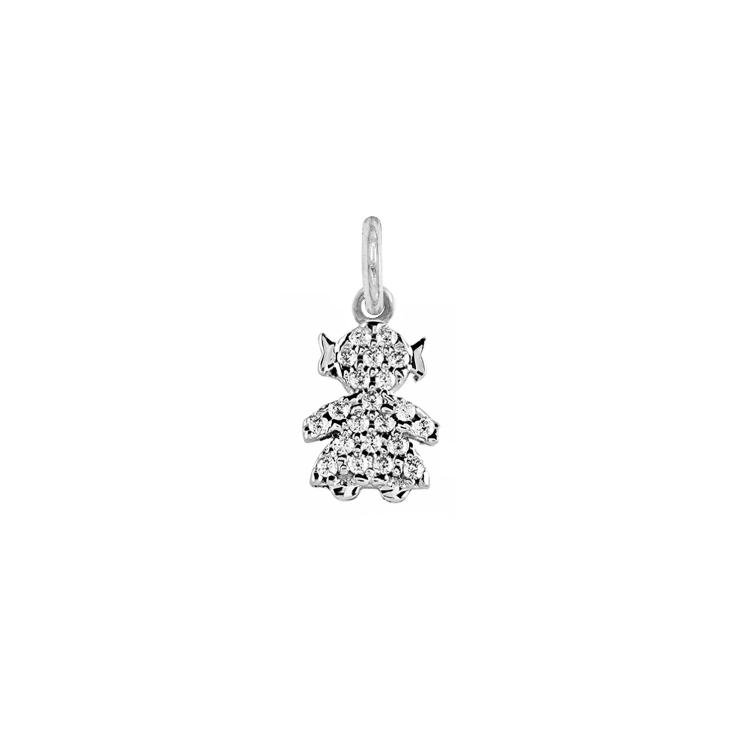 Charm Bambina in Oro 9 Kt e Zirconi  Ref. A0159B9 - FACCO