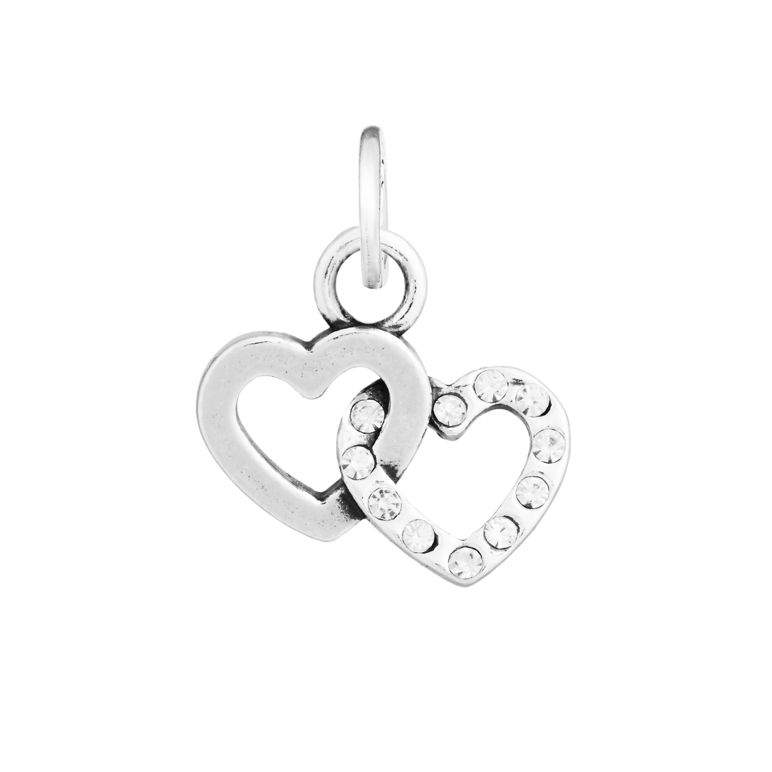 Giovanni Raspini - Charm Doppio Cuore Crystal Ref. 12750 - GIOVANNI RASPINI