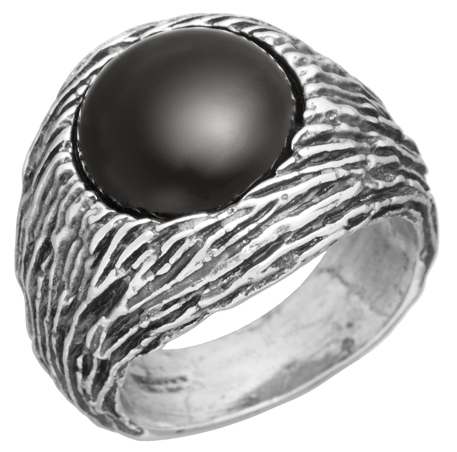 Giovanni Raspini - Anello Graffiato Onice Mis. 24 Ref. 11314/24 - GIOVANNI RASPINI