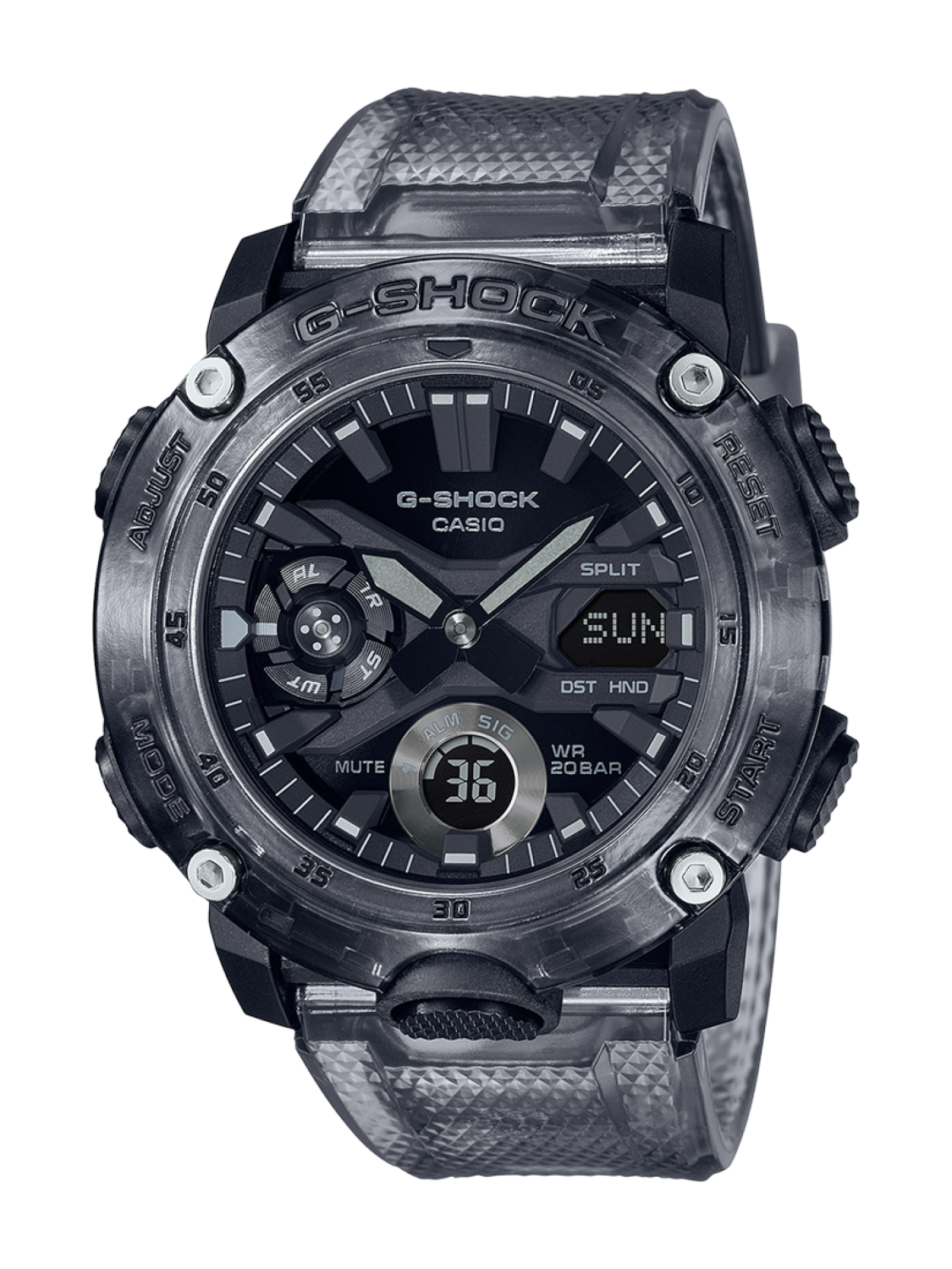 Orologio Casio G-Shock Black Skeleton Ref. GA-2000SKE-8AER - CASIO