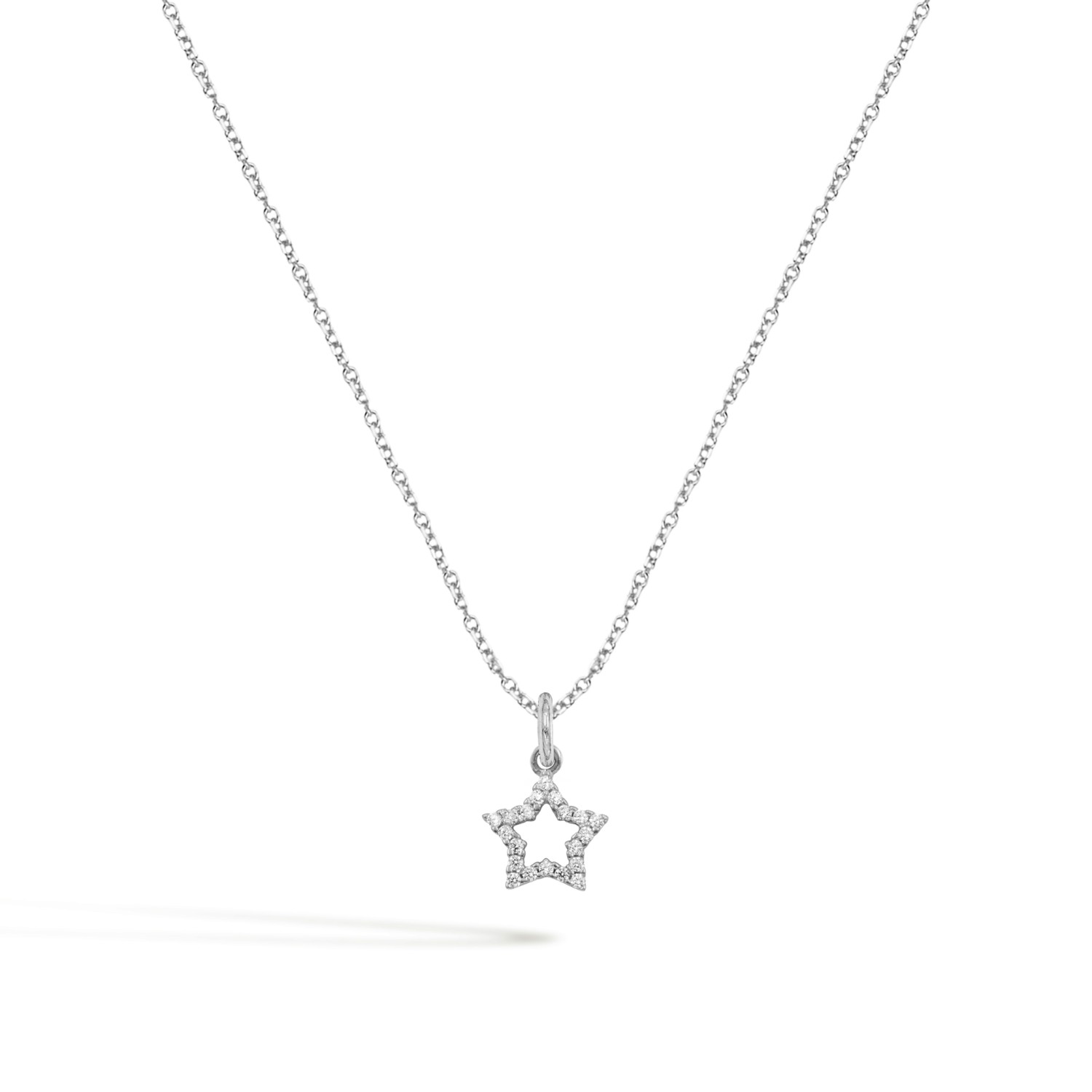 Collana Stella in Oro 9 Kt e Zirconi  Ref. C0138B9 - FACCO