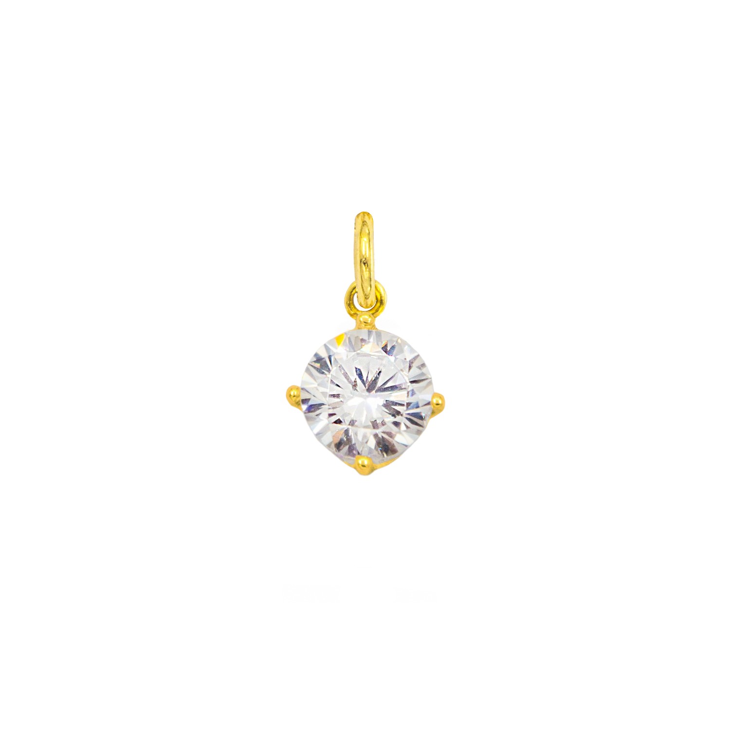 Charm Luce in Oro 9 Kt e Zirconi  Ref. A0335G9 - FACCO