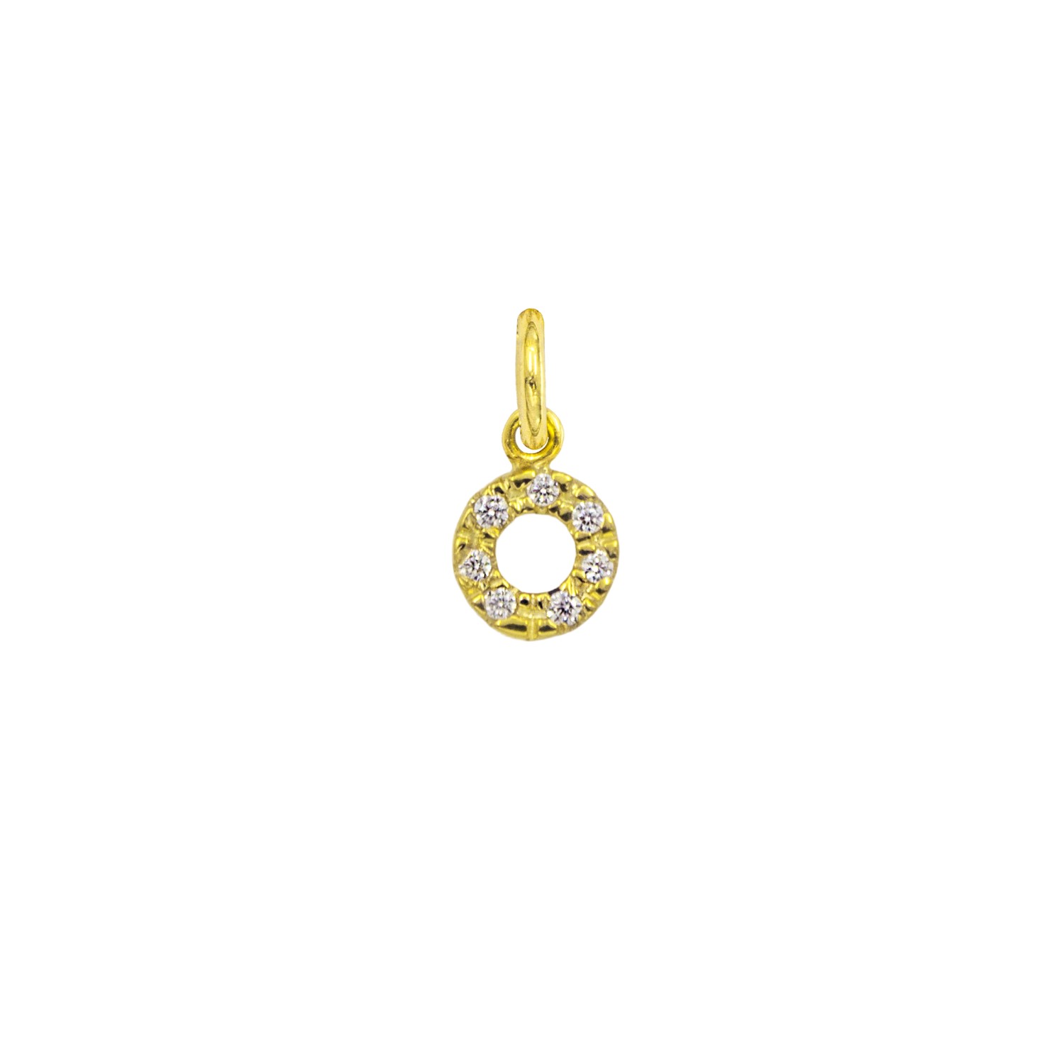 Charm Luce in Oro 9 Kt e Zirconi  Ref. A0333G9 - FACCO