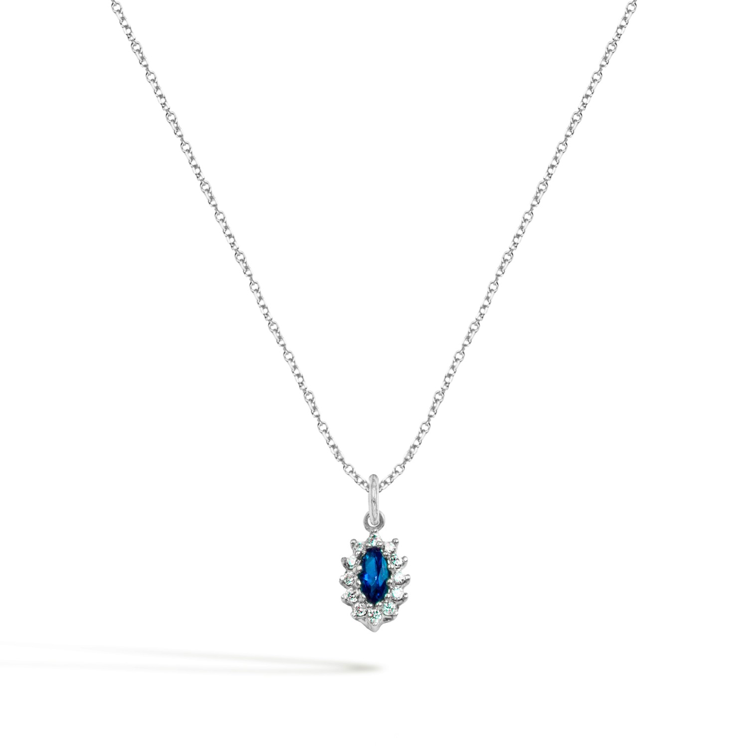Collana GEMME in Oro 9 Kt e Zirconi  Ref. C0167B9 - FACCO