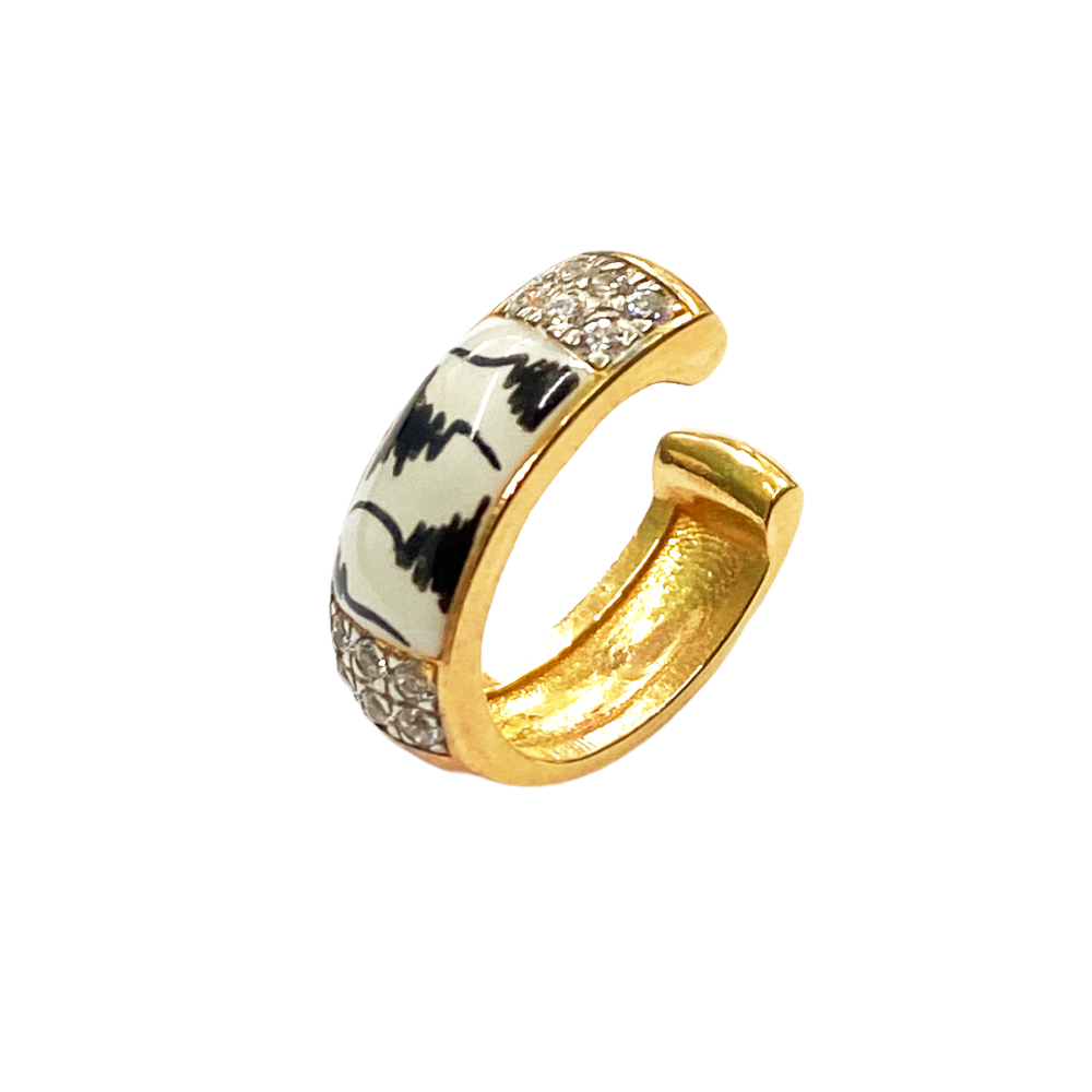 Orecchino Rue des Mille - Jungle Tribe  Earcuff zebrato Ref. W-EARJ-01 Z - RUE DES MILLE