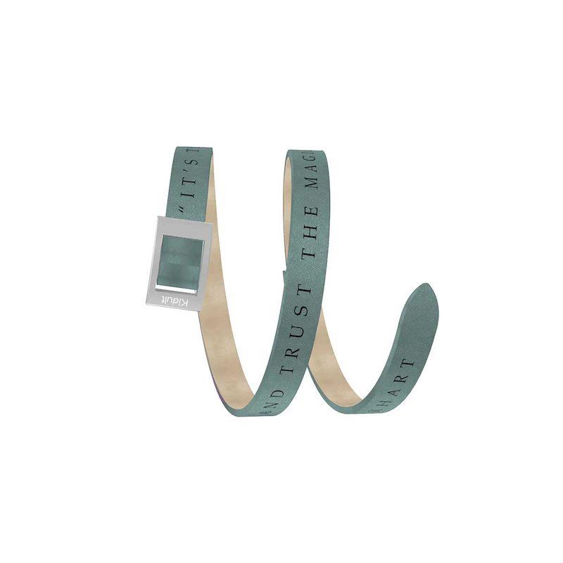 Gioielli Kidult - Cinturino/Bracciale in pelle e acciaio 316L Ref. 731526 - KIDULT