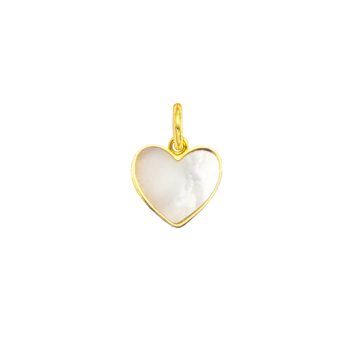 Charm Cuore in Oro 9 Kt e Madreperla  Ref. A0118G9 - FACCO