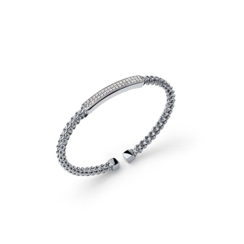 UNOAERRE - Bracciale Chicco pav&eacute; in Argento Ref. 6755 - UNOAERRE