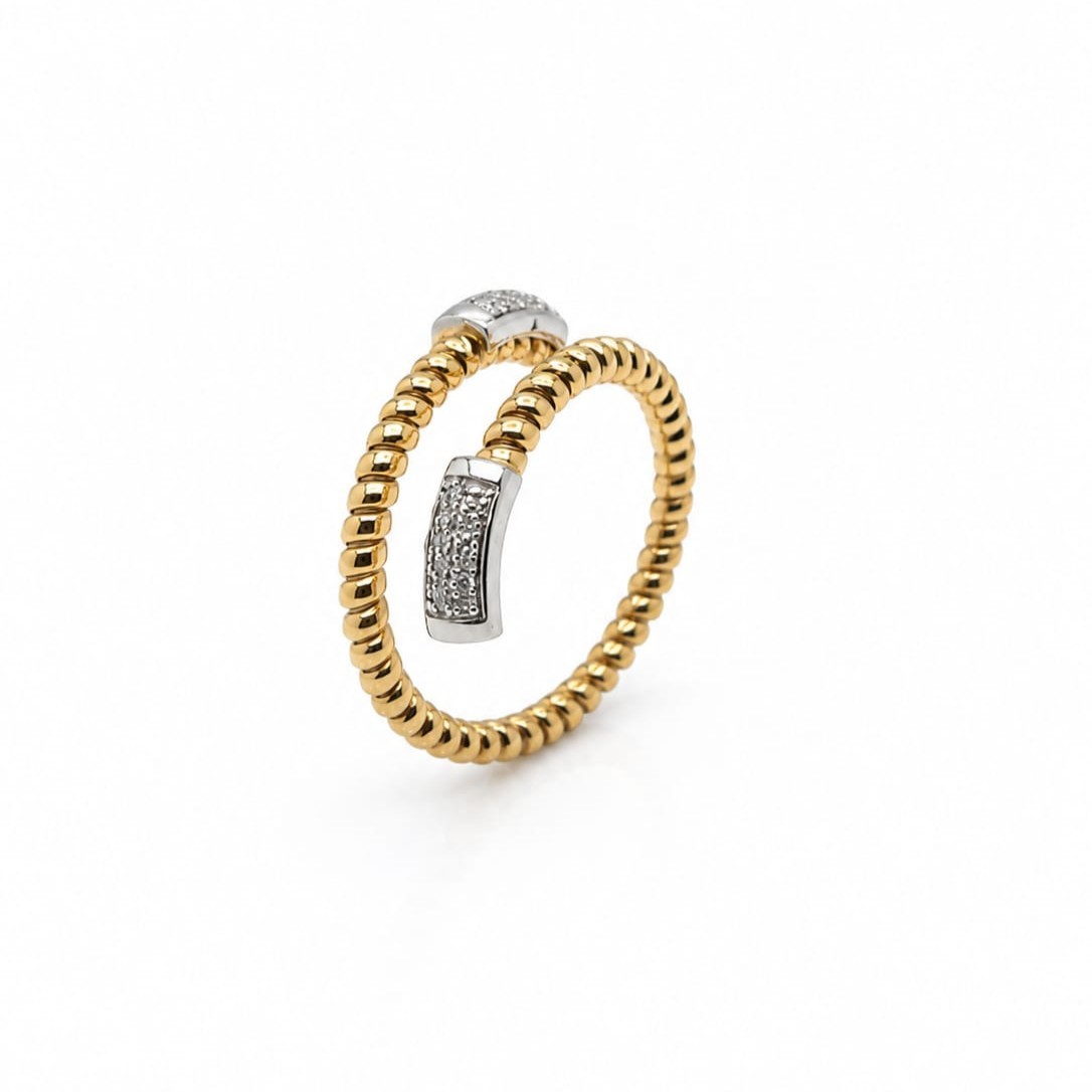 Bartoccini Art - Anello in Oro Giallo e Diamanti Naturali - BARTOCCINI ART