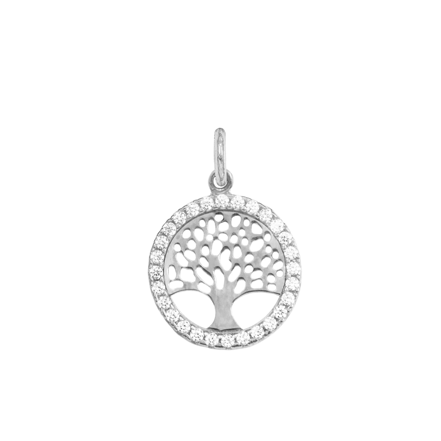 Charm Albero della Vita in Oro 9 Kt e Zirconi  Ref. A0299B9 - FACCO