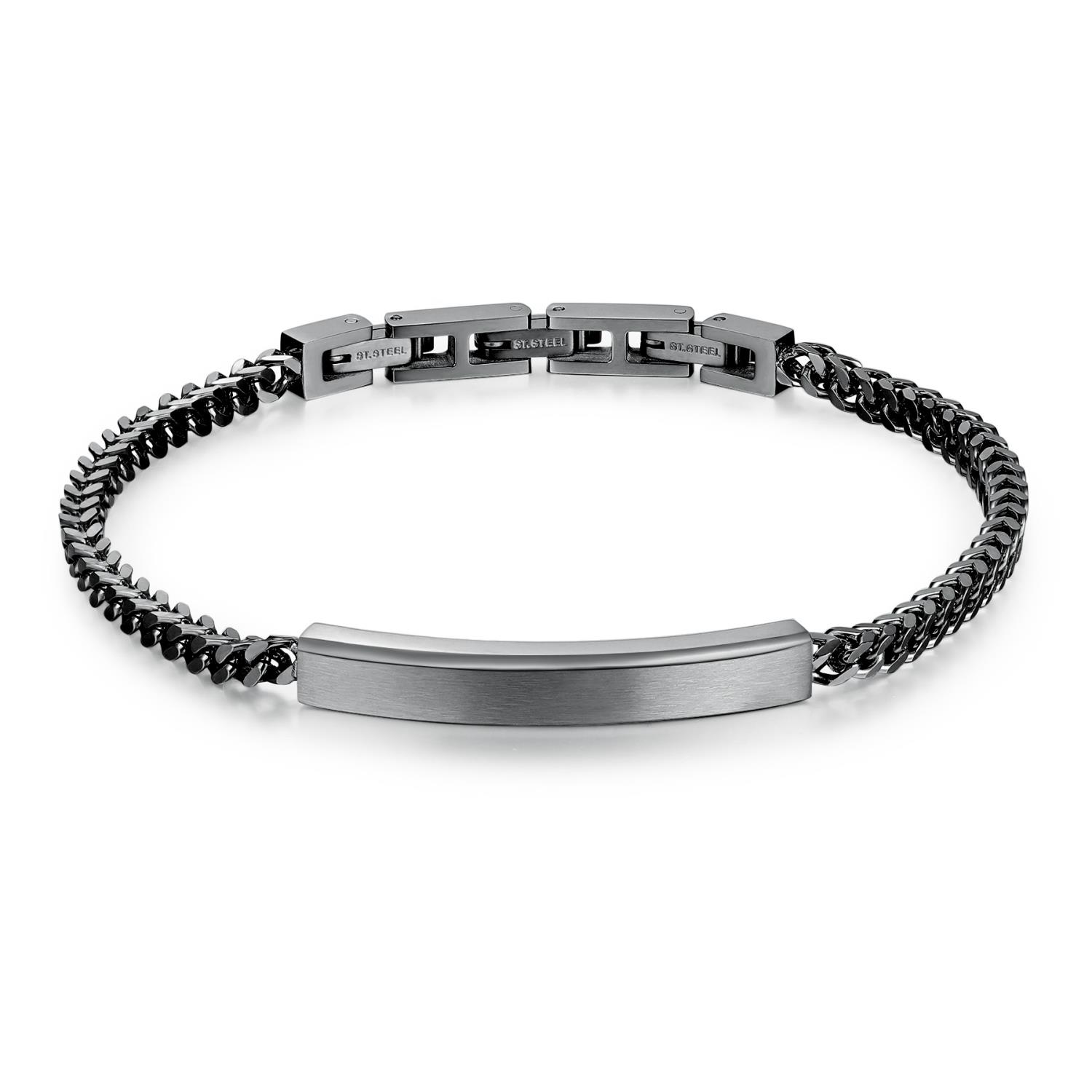 Brosway - Bracciale INK in acciaio e pvd gun Ref. BIK13 - BROSWAY
