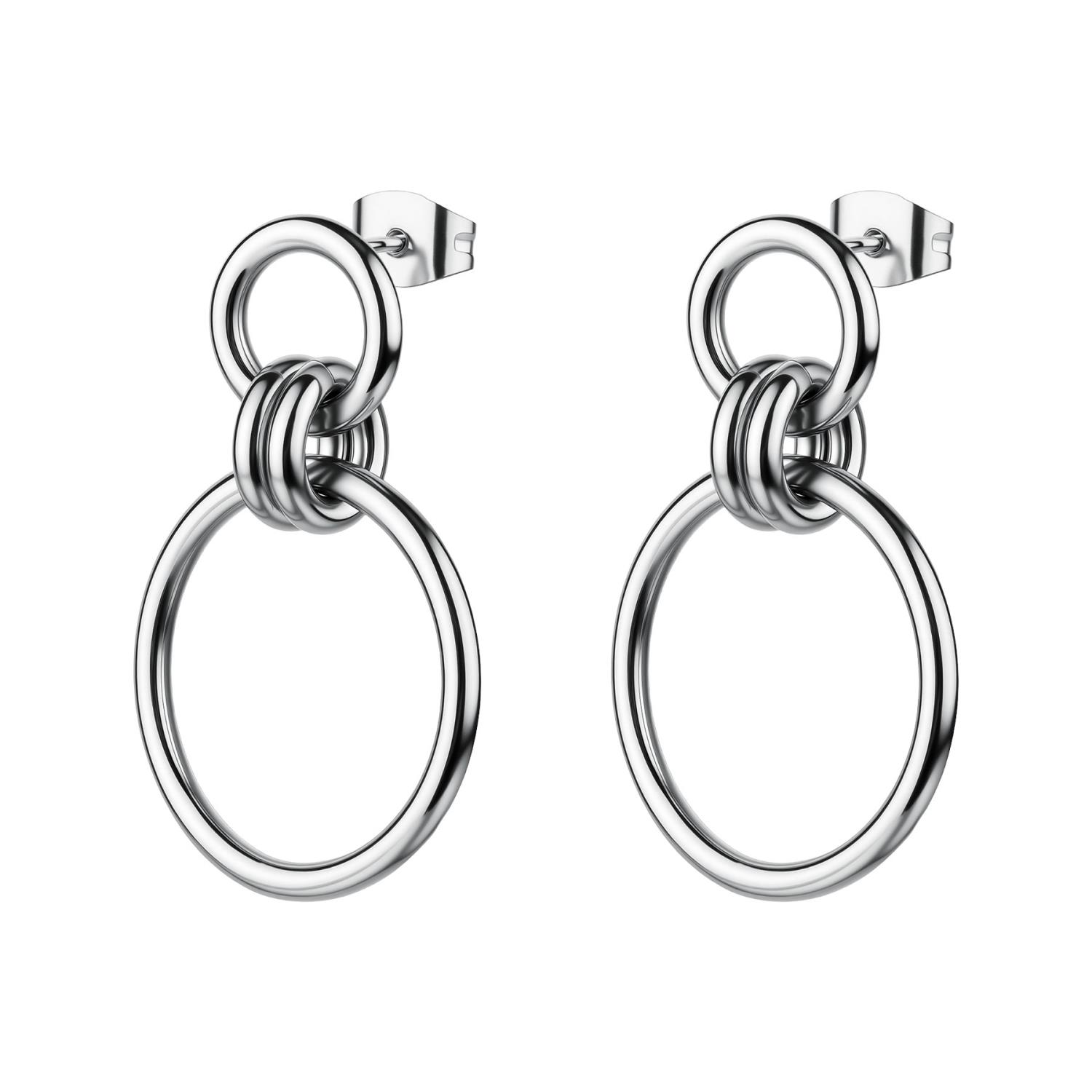 Brosway - Orecchini AURA in acciaio 316L, con cerchi Ref. BAU26 - BROSWAY