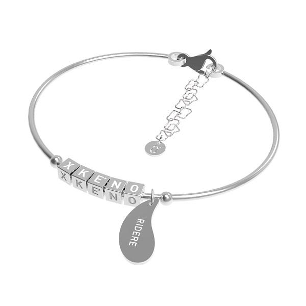 Bracciale XK&Eacute;NO Ridere ogni giorno - Wire Ref. BXK006 - XKÉNO