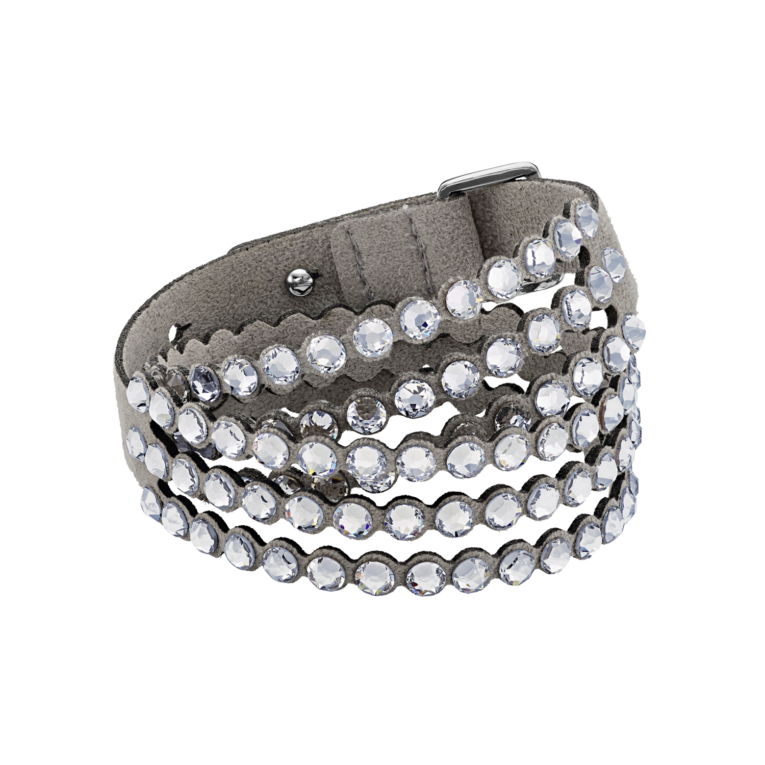 Swarovski - Braccialetto Swarovski Power Collection, Grigio chiaro Ref. 5511698 - SWAROVSKI