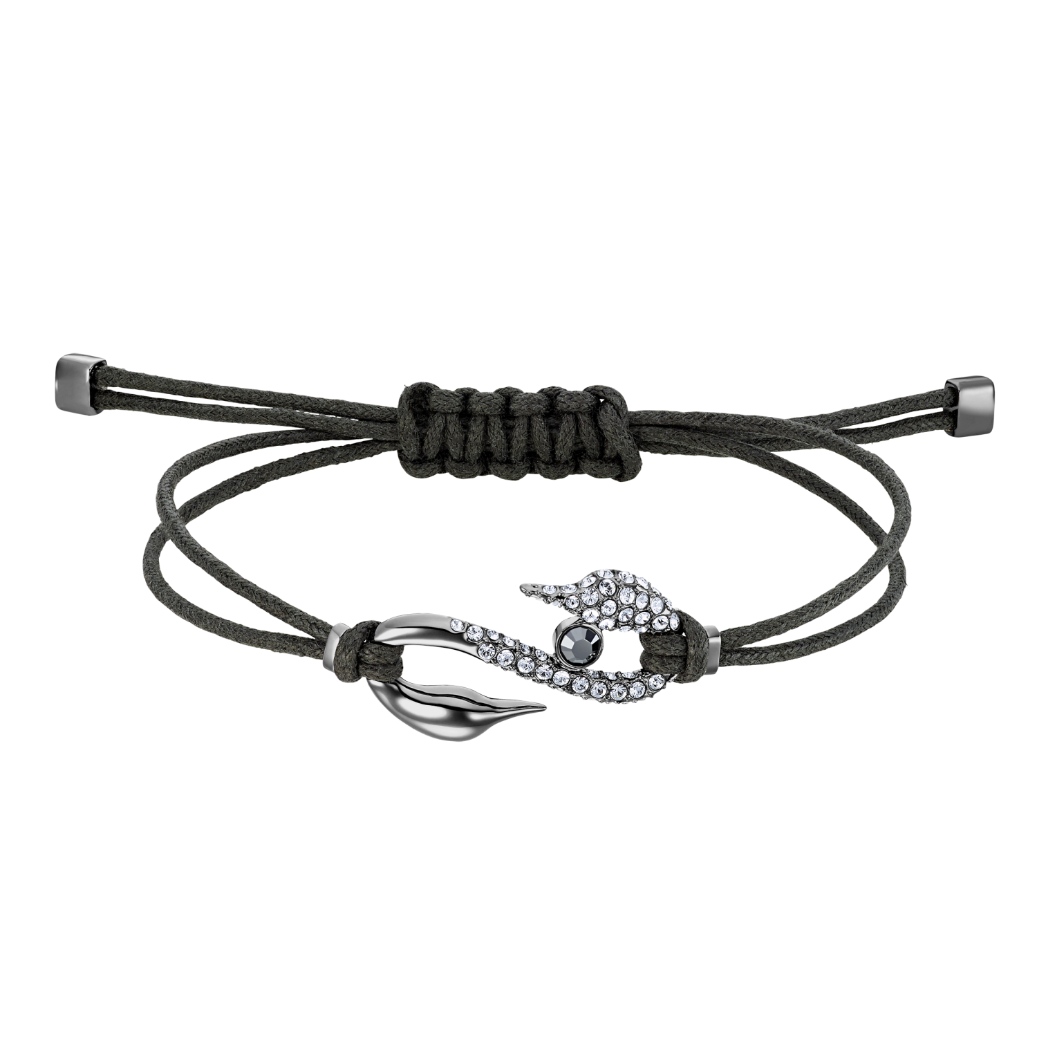 Swarovski - Braccialetto Swarovski Power Collection Hook, medio, Grigio, Placcato rutenio Ref. 5511777 - SWAROVSKI