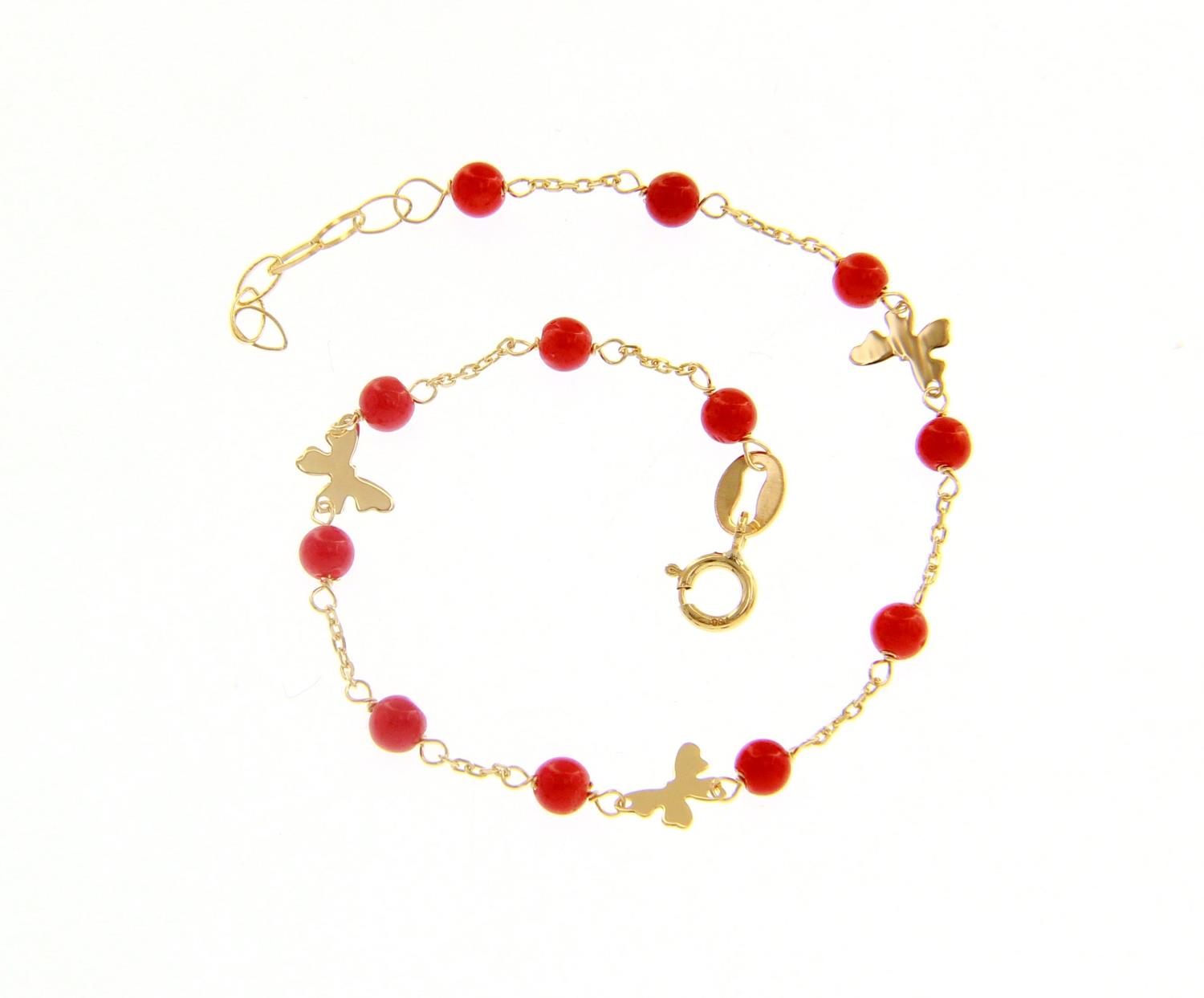 Bracciale da bambino in Oro Giallo con Farfalle Ref. 223411 - BARTOCCINI G