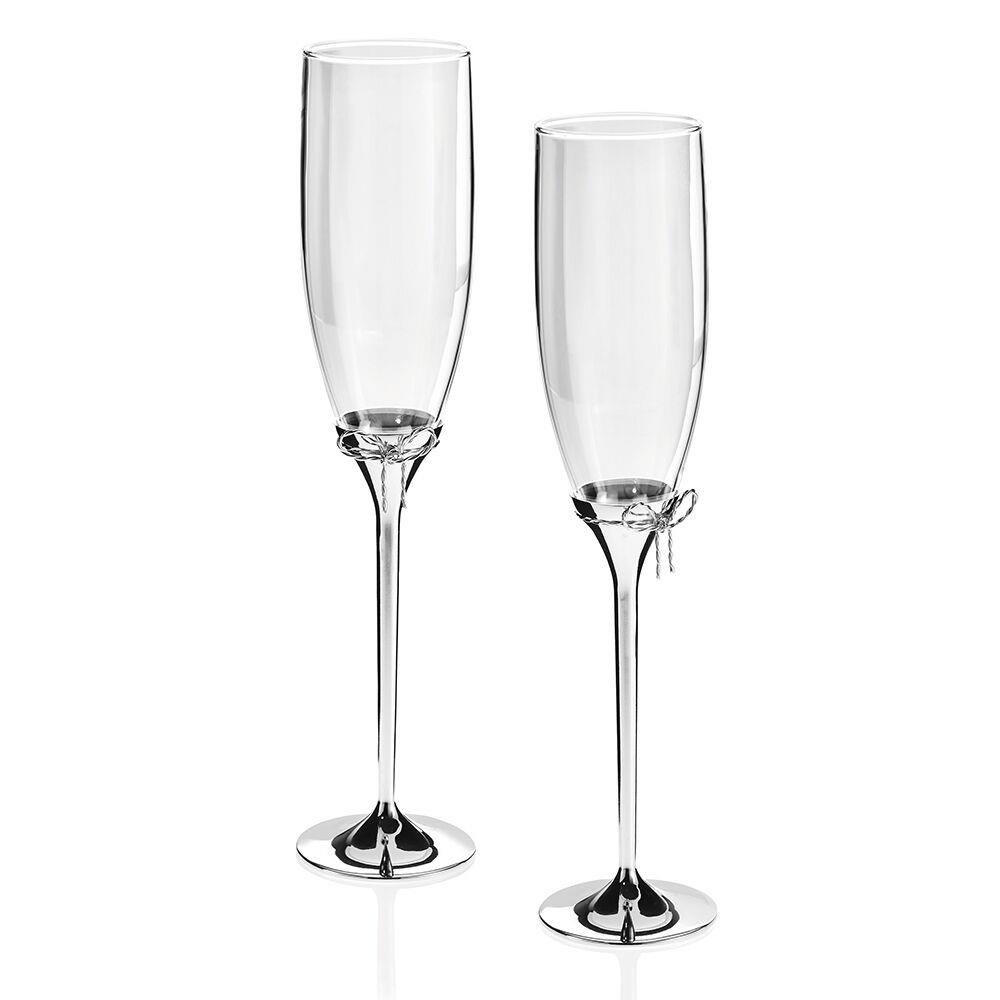 Calici Ottaviani - Coppia Flute In Metallo Ref. 77332 - OTTAVIANI