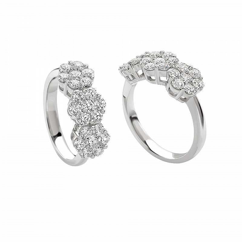 Anello Giorgio Visconti Trilogy con Diamanti ABX12311 - GIORGIO VISCONTI