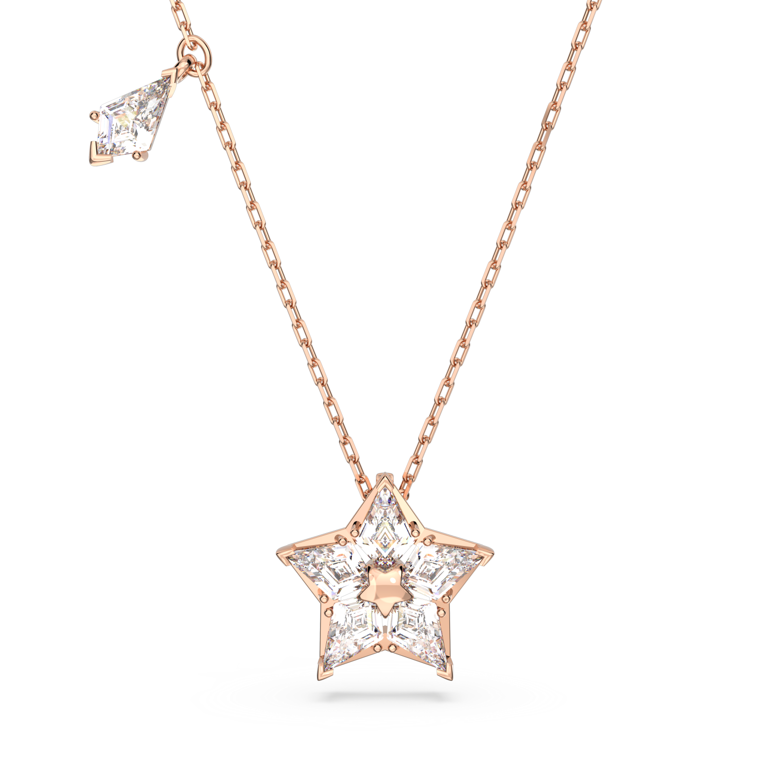 Swarovski - Pendente Stella, Taglio Kite, Stella, Bianco, Placcato color oro rosa Ref. 5645463 - SWAROVSKI